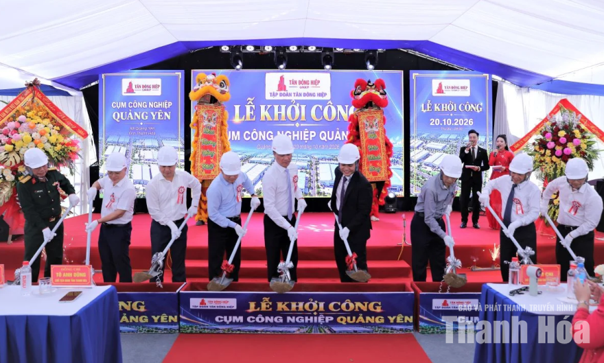 Thanh Hóa: Khởi công Cụm công nghiệp Quảng Yên